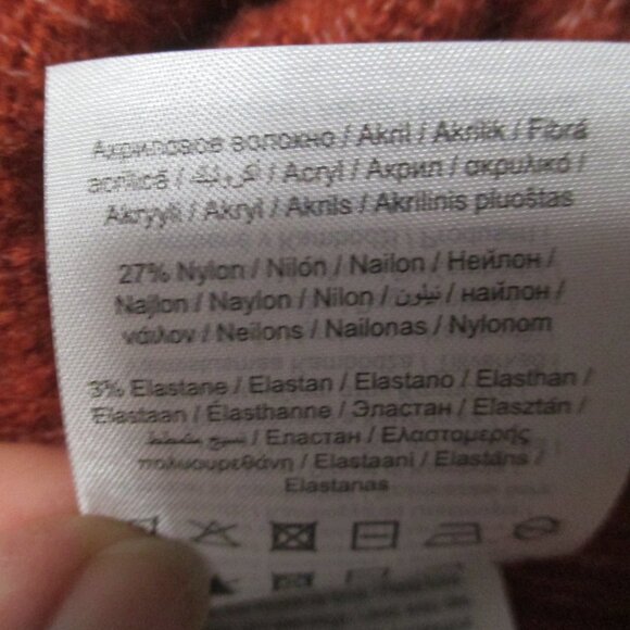Vero Moda lightweight sweater rust/pumpkin color stretchy & soft size L - Picture 4 of 10